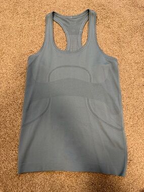 lululemon athletica Blue Racerback Tank Top